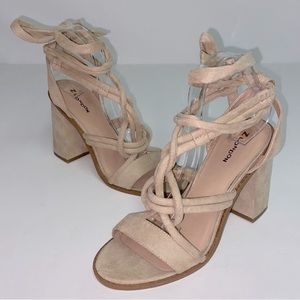 Kristie Lace-Up Block Heel Sandal by Zigi Soho